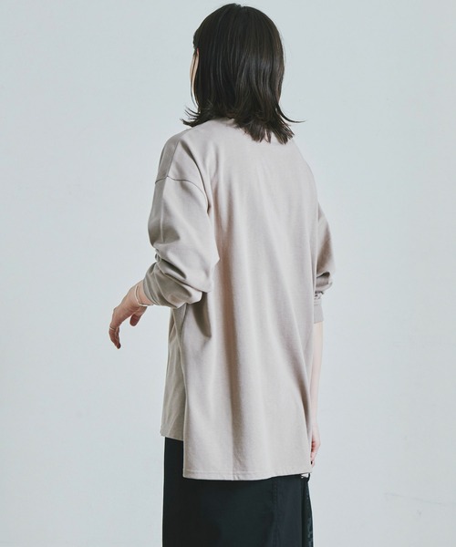 Fizz(フィズ)の「【Fizz/フィズ】 スリット入りチュニック丈ロンTee(チュニック・レディース・ホワイト/ブラック/ベージュ/グレイッシュベージュ・M/L)」の19枚目の写真