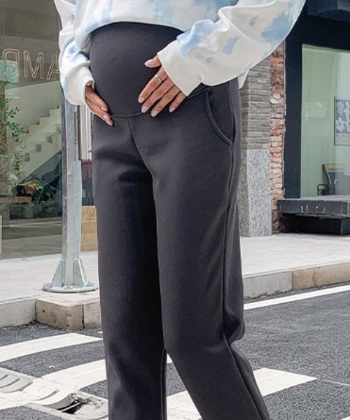 Opinion korean town(オピニオン コリアン タウン)の「【マタニティ】裏起毛ジョガーパンツ(その他パンツ・レディース・ブラック/グレー・L/M/XL)」の3枚目の写真