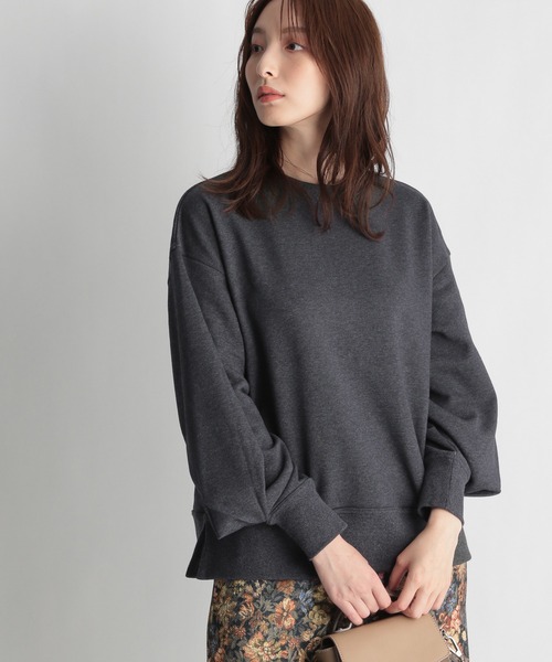 Andemiu(アンデミュウ)の「【WEB限定】ソデタックウラケプルオーバー257205(スウェット・レディース・ピンク/マスタード/チャコール・FREE)」の5枚目の写真