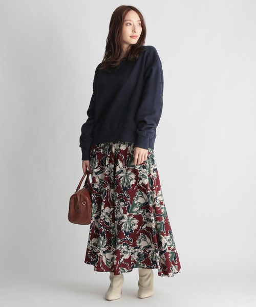 Andemiu(アンデミュウ)の「【WEB限定】ソデタックウラケプルオーバー257205(スウェット・レディース・ピンク/マスタード/チャコール・FREE)」の14枚目の写真