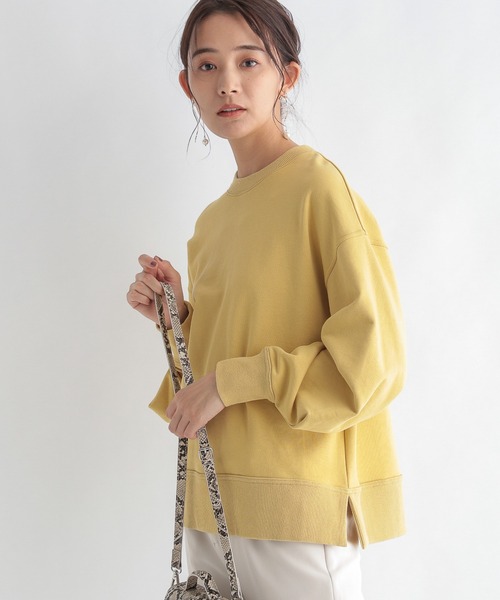 Andemiu(アンデミュウ)の「【WEB限定】ソデタックウラケプルオーバー257205(スウェット・レディース・ピンク/マスタード/チャコール・FREE)」の19枚目の写真