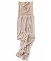 IEDIT | ＩＥＤＩＴ　ボトムスの下に着込んで暖かい　袋ジャカード素材がふんわりしっとり気持ちいいベアトップレギンス(インナーウェア/肌着)