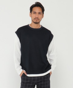 【ウェルノード】Paper boucle No sleeve knit セール】【walenode / ウェルノード】Paper boucle No sleeve knit wea