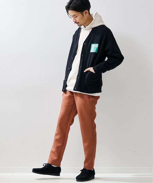 417 EDIFICE（フォーワンセブンエディフィス）の「【Tech Terry / テックテリー】スウェットカーディガン【Made in Japan】（カーディガン/ボレロ・メンズ・オレンジ/ブラック/ネイビー/グリーン/キナリ/イエロー・SMALL/MEDIUM/LARGE）」の8枚目の写真