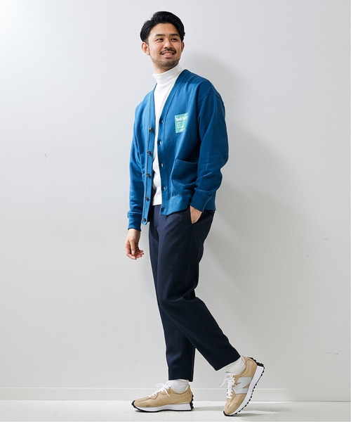 417 EDIFICE（フォーワンセブンエディフィス）の「【Tech Terry / テックテリー】スウェットカーディガン【Made in Japan】（カーディガン/ボレロ・メンズ・オレンジ/ブラック/ネイビー/グリーン/キナリ/イエロー・SMALL/MEDIUM/LARGE）」の11枚目の写真