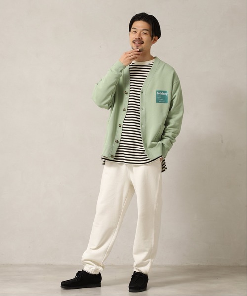 417 EDIFICE（フォーワンセブンエディフィス）の「【Tech Terry / テックテリー】スウェットカーディガン【Made in Japan】（カーディガン/ボレロ・メンズ・オレンジ/ブラック/ネイビー/グリーン/キナリ/イエロー・SMALL/MEDIUM/LARGE）」の10枚目の写真