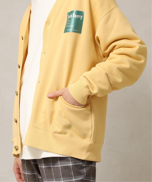 417 EDIFICE（フォーワンセブンエディフィス）の「【Tech Terry / テックテリー】スウェットカーディガン【Made in Japan】（カーディガン/ボレロ・メンズ・オレンジ/ブラック/ネイビー/グリーン/キナリ/イエロー・SMALL/MEDIUM/LARGE）」の15枚目の写真
