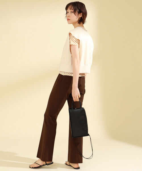 Ray BEAMS（レイビームス）の「Ray BEAMS / スウェット 2way ベスト（ベスト・レディース・ナチュラル/ブラック・ONE SIZE）」の15枚目の写真