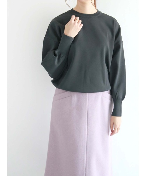 Te chichi（テチチ）の「サイドリブクルーネックニット（セットアップ可能）（ニット/セーター・レディース・モカ/チャコール・ﾌﾘ-）」の2枚目の写真