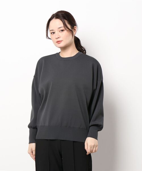 Te chichi（テチチ）の「サイドリブクルーネックニット（セットアップ可能）（ニット/セーター・レディース・モカ/チャコール・ﾌﾘ-）」の5枚目の写真