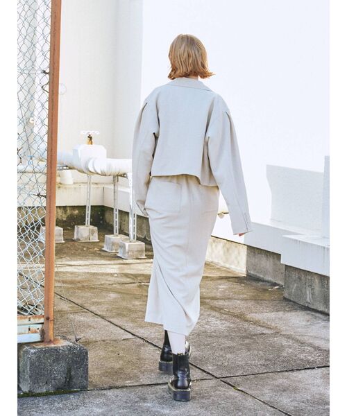 jouetie（ジュエティ）の「ストレートスカート【セットアップ対応】（スカート・レディース・ブラック/グレー/グリーン/アイボリー・MEDIUM）」の7枚目の写真