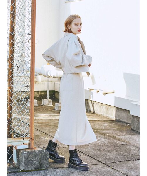 jouetie（ジュエティ）の「ストレートスカート【セットアップ対応】（スカート・レディース・ブラック/グレー/グリーン/アイボリー・MEDIUM）」の8枚目の写真