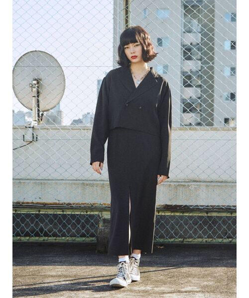 jouetie（ジュエティ）の「ストレートスカート【セットアップ対応】（スカート・レディース・ブラック/グレー/グリーン/アイボリー・MEDIUM）」の9枚目の写真