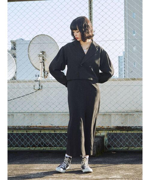 jouetie（ジュエティ）の「ストレートスカート【セットアップ対応】（スカート・レディース・ブラック/グレー/グリーン/アイボリー・MEDIUM）」の10枚目の写真