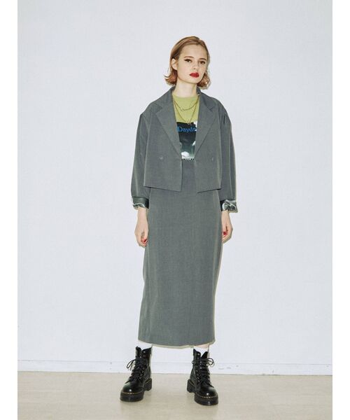 jouetie（ジュエティ）の「ストレートスカート【セットアップ対応】（スカート・レディース・ブラック/グレー/グリーン/アイボリー・MEDIUM）」の15枚目の写真