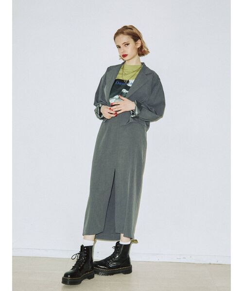 jouetie（ジュエティ）の「ストレートスカート【セットアップ対応】（スカート・レディース・ブラック/グレー/グリーン/アイボリー・MEDIUM）」の16枚目の写真