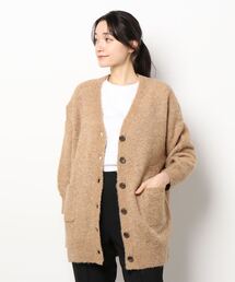 Samansa Mos2 | ブークレニットロングカーディガン(カーディガン/ボレロ)