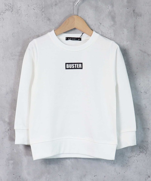 THE CASUAL(カジュアル)の「クルーネックロゴプリントトレーナー キッズ(スウェット・キッズ・ベージュ/パープル/オフホワイト/ミント/モカ/チャコール/ホワイト系/ブラック系1/杢グレー/ブラック系/ブラック系2/ブラック系3/ブラック系5/ブラック系4/グレー系/グリーン系/ブラウン系/ブルー系・150cm/130cm/110cm/140cm/160cm/120cm)」の3枚目の写真