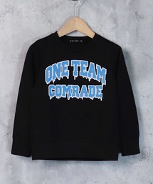 クルーネックロゴプリントトレーナー キッズ