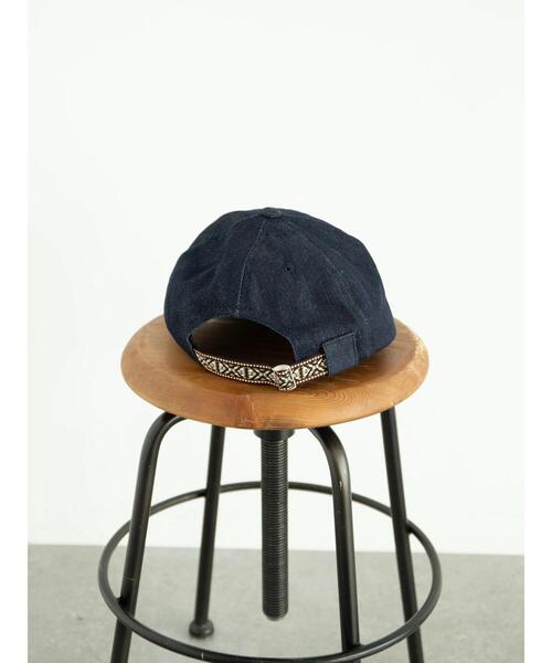 koe（コエ）の「キャンバスショートブリムキャップ＊（キャップ・メンズ・ブラック/カモフラージュ/インディゴブルー・FREE）」の6枚目の写真