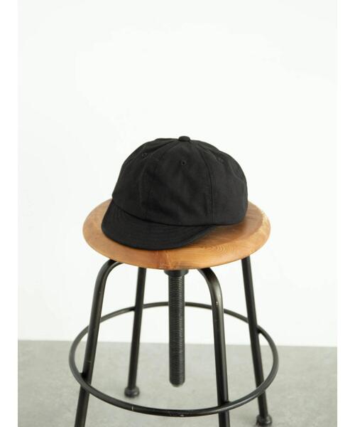 koe（コエ）の「キャンバスショートブリムキャップ＊（キャップ・メンズ・ブラック/カモフラージュ/インディゴブルー・FREE）」の2枚目の写真