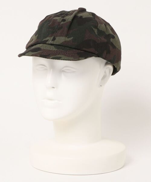 koe（コエ）の「キャンバスショートブリムキャップ＊（キャップ・メンズ・ブラック/カモフラージュ/インディゴブルー・FREE）」の17枚目の写真