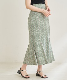 natural couture | 大人レディな雰囲気纏うアソート花柄マーメイドスカート(スカート)