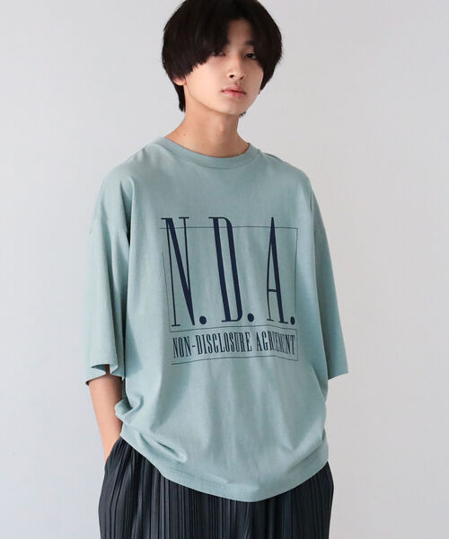 BeAMS DOT（ビームスドット）の「【WEB限定】BeAMS DOT / N.D.A.プリントTシャツ（Tシャツ/カットソー・メンズ・ホワイト/グリーン系その他・MEDIUM/LARGE）」の3枚目の写真