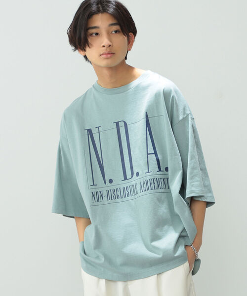 BeAMS DOT（ビームスドット）の「【WEB限定】BeAMS DOT / N.D.A.プリントTシャツ（Tシャツ/カットソー・メンズ・ホワイト/グリーン系その他・MEDIUM/LARGE）」の6枚目の写真