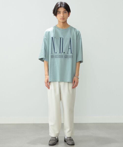 BeAMS DOT（ビームスドット）の「【WEB限定】BeAMS DOT / N.D.A.プリントTシャツ（Tシャツ/カットソー・メンズ・ホワイト/グリーン系その他・MEDIUM/LARGE）」の8枚目の写真