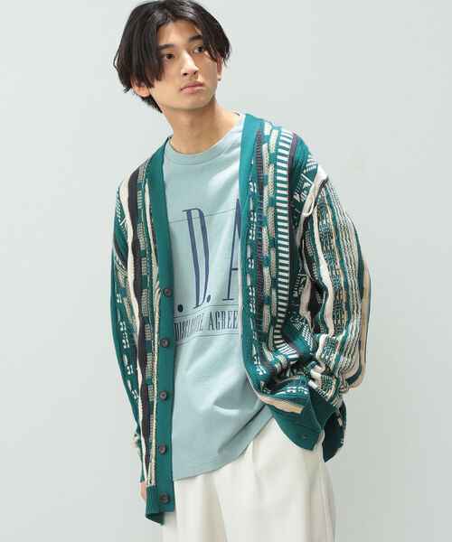 BeAMS DOT（ビームスドット）の「【WEB限定】BeAMS DOT / N.D.A.プリントTシャツ（Tシャツ/カットソー・メンズ・ホワイト/グリーン系その他・MEDIUM/LARGE）」の9枚目の写真