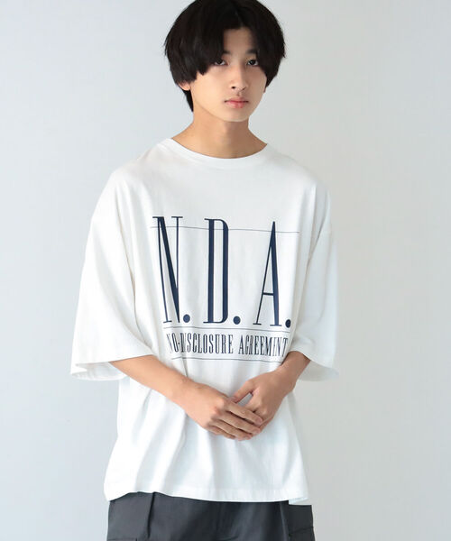BeAMS DOT（ビームスドット）の「【WEB限定】BeAMS DOT / N.D.A.プリントTシャツ（Tシャツ/カットソー・メンズ・ホワイト/グリーン系その他・MEDIUM/LARGE）」の11枚目の写真
