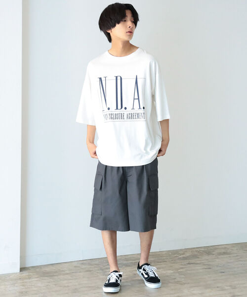 BeAMS DOT（ビームスドット）の「【WEB限定】BeAMS DOT / N.D.A.プリントTシャツ（Tシャツ/カットソー・メンズ・ホワイト/グリーン系その他・MEDIUM/LARGE）」の13枚目の写真