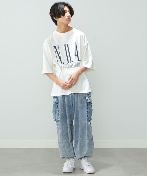 BeAMS DOT（ビームスドット）の「【WEB限定】BeAMS DOT / N.D.A.プリントTシャツ（Tシャツ/カットソー・メンズ・ホワイト/グリーン系その他・MEDIUM/LARGE）」の15枚目の写真