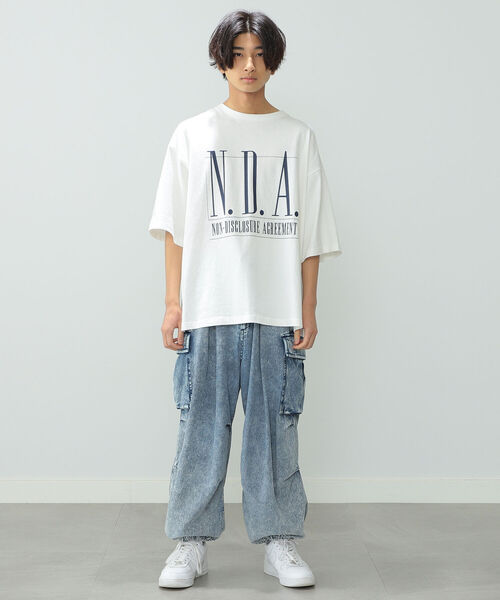 BeAMS DOT（ビームスドット）の「【WEB限定】BeAMS DOT / N.D.A.プリントTシャツ（Tシャツ/カットソー・メンズ・ホワイト/グリーン系その他・MEDIUM/LARGE）」の16枚目の写真
