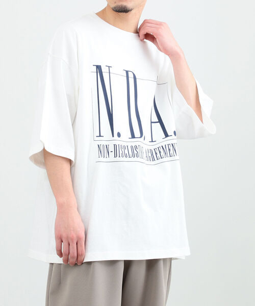 BeAMS DOT（ビームスドット）の「【WEB限定】BeAMS DOT / N.D.A.プリントTシャツ（Tシャツ/カットソー・メンズ・ホワイト/グリーン系その他・MEDIUM/LARGE）」の22枚目の写真