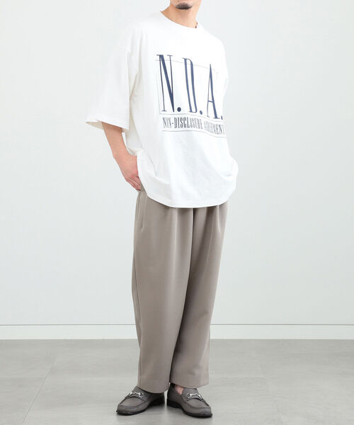 BeAMS DOT（ビームスドット）の「【WEB限定】BeAMS DOT / N.D.A.プリントTシャツ（Tシャツ/カットソー・メンズ・ホワイト/グリーン系その他・MEDIUM/LARGE）」の21枚目の写真