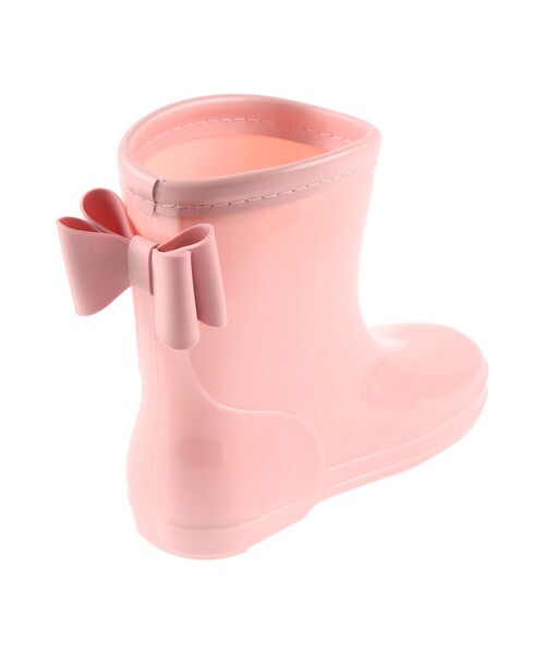 BRANSHES（ブランシェス）の「リボン付きレインブーツ（レインシューズ・キッズ・ネイビー/ピンク/ラベンダー・14.0cm/19.0cm/18.0cm/15.0cm/16.0cm/17.0cm）」の6枚目の写真
