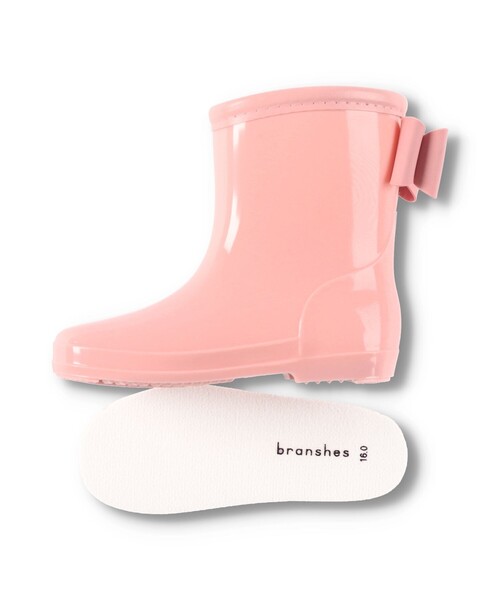 BRANSHES（ブランシェス）の「リボン付きレインブーツ（レインシューズ・キッズ・ネイビー/ピンク/ラベンダー・14.0cm/19.0cm/18.0cm/15.0cm/16.0cm/17.0cm）」の10枚目の写真