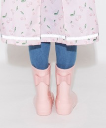 リボン付きレインブーツ