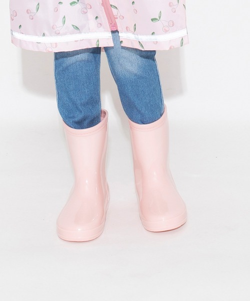 BRANSHES（ブランシェス）の「リボン付きレインブーツ（レインシューズ・キッズ・ネイビー/ピンク/ラベンダー・14.0cm/19.0cm/18.0cm/15.0cm/16.0cm/17.0cm）」の8枚目の写真