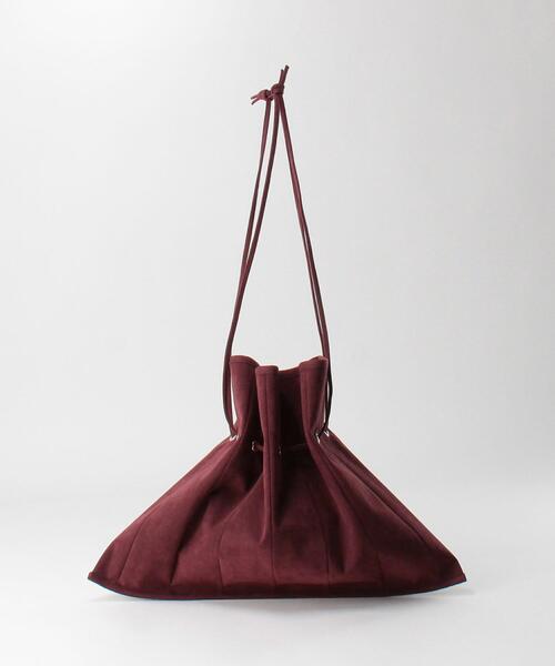muller of yoshiokubo（ミュラーオブヨシオクボ）の「＜muller of yoshiokubo＞SADDLE フェイクスエード バッグ Ψ（ショルダーバッグ・レディース・ワインレッド・FREE）」の3枚目の写真