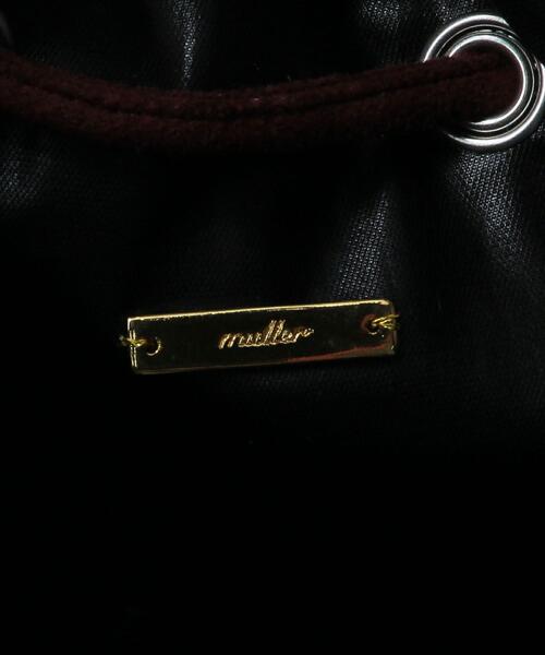 muller of yoshiokubo（ミュラーオブヨシオクボ）の「＜muller of yoshiokubo＞SADDLE フェイクスエード バッグ Ψ（ショルダーバッグ・レディース・ワインレッド・FREE）」の5枚目の写真