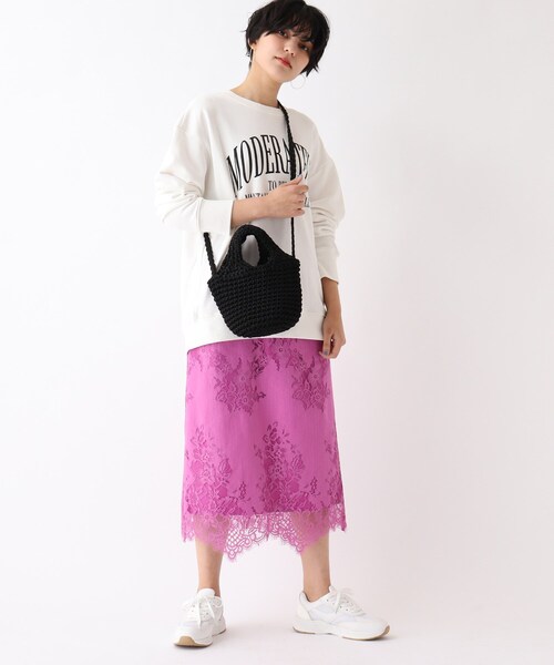 OPAQUE.CLIP（オペークドットクリップ）の「◆カラフルヤーンミニバッグ（ショルダーバッグ・レディース・ライトブルー/ブラック/ピンク系・00）」の8枚目の写真