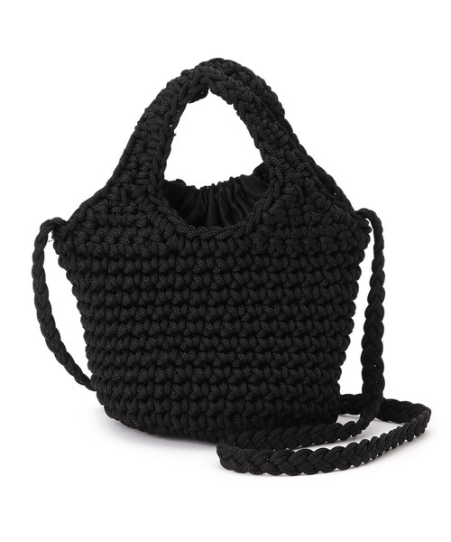 OPAQUE.CLIP（オペークドットクリップ）の「◆カラフルヤーンミニバッグ（ショルダーバッグ・レディース・ライトブルー/ブラック/ピンク系・00）」の7枚目の写真