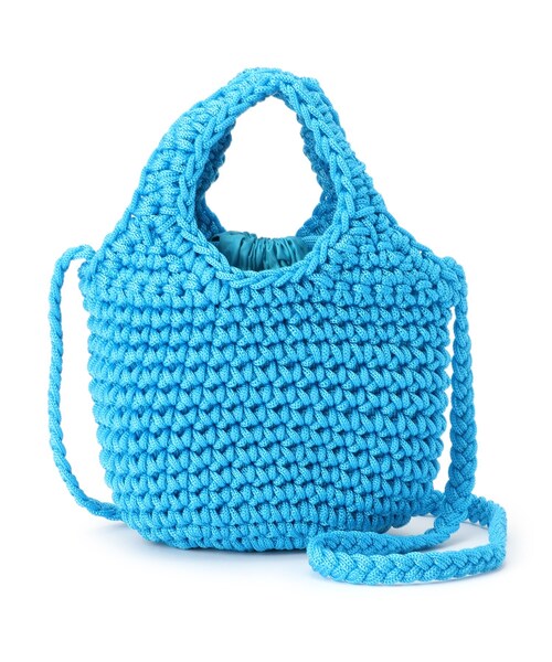 OPAQUE.CLIP（オペークドットクリップ）の「◆カラフルヤーンミニバッグ（ショルダーバッグ・レディース・ライトブルー/ブラック/ピンク系・00）」の14枚目の写真