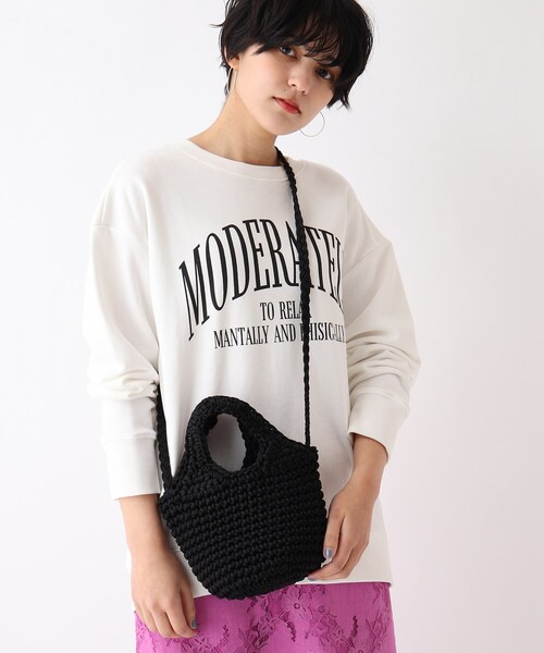 OPAQUE.CLIP（オペークドットクリップ）の「◆カラフルヤーンミニバッグ（ショルダーバッグ・レディース・ライトブルー/ブラック/ピンク系・00）」の20枚目の写真