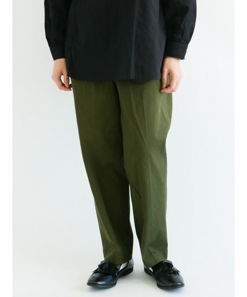 Lugnoncure（ルノンキュール）の「ツイルストレートパンツ（その他パンツ・レディース・ネイビー/ベージュ/カーキ・MEDIUM/LARGE）」の3枚目の写真