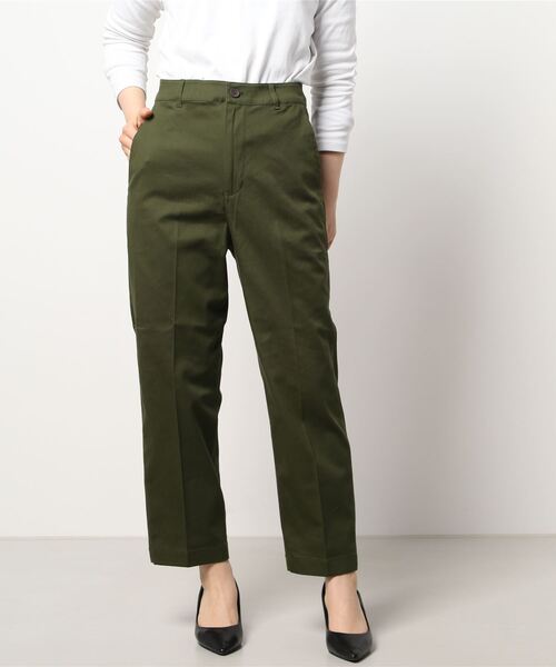 Lugnoncure（ルノンキュール）の「ツイルストレートパンツ（その他パンツ・レディース・ネイビー/ベージュ/カーキ・MEDIUM/LARGE）」の7枚目の写真