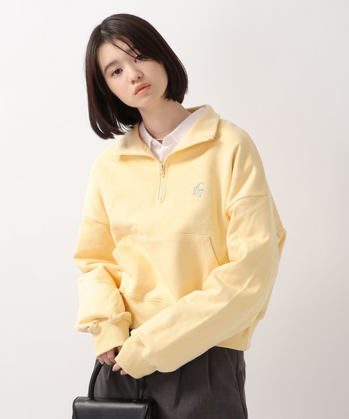 CLOTTY（クロッティ）の「CLOTTY／HALF ZIP UP プルオーバー 2276409（スウェット・レディース・ライトグレー/イエロー・FREE）」の22枚目の写真